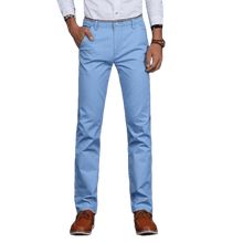 Calça Casual Masculina Slim Lisa