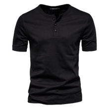 Camisa Polo Masculina com Colarinho Henley