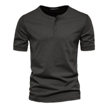 Camisa Polo Masculina com Colarinho Henley