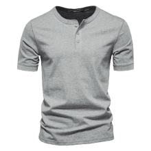 Camisa Polo Masculina com Colarinho Henley