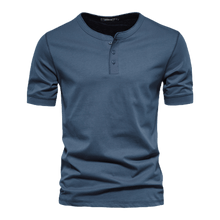 Camisa Polo Masculina com Colarinho Henley